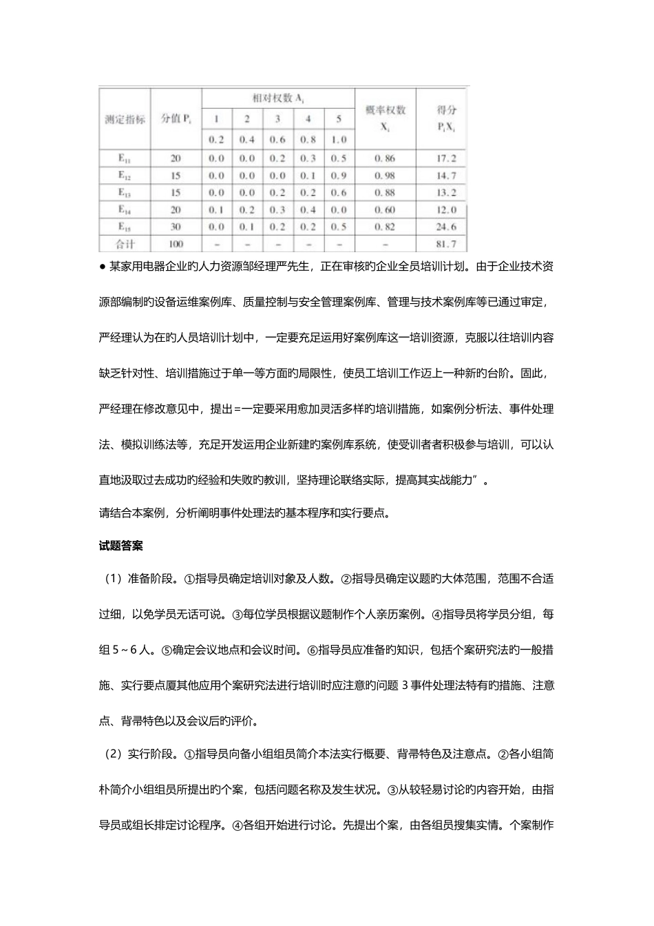 2025年人力资源管理师三级专业技能真题及答案新编资料_第3页