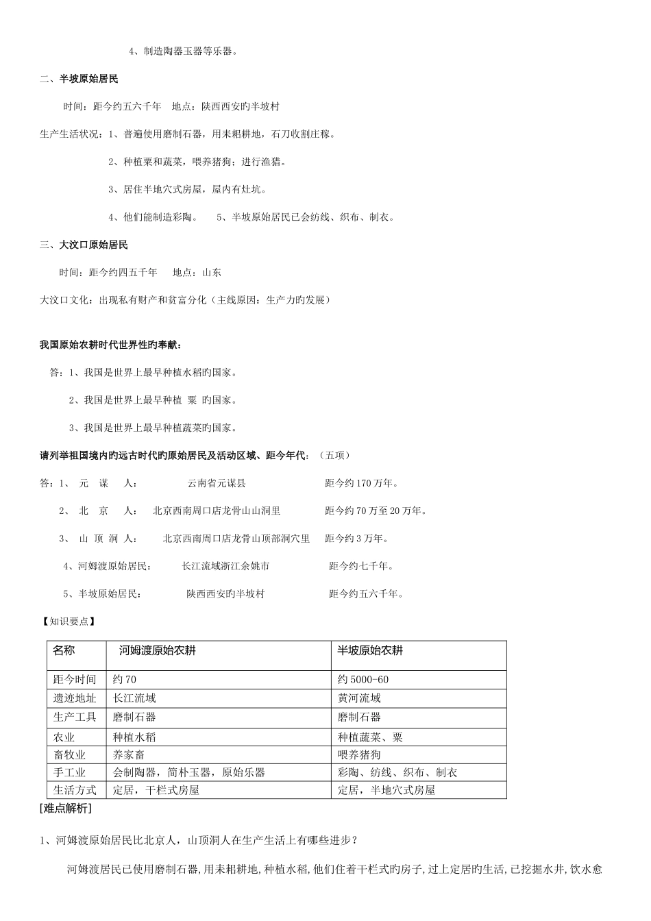 2025年人教版七年级历册知识点归纳整理_第3页