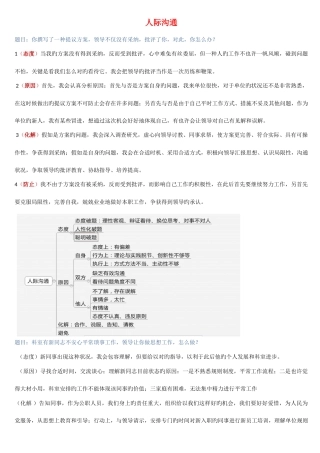 2025年五分满意材料结构化面试各类题型答题思路及真题演示