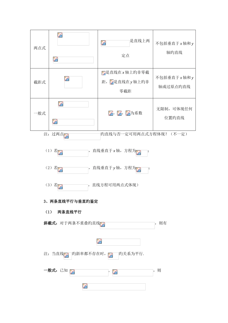 2025年人教版数学必修直线与方程知识点专题讲义_第2页