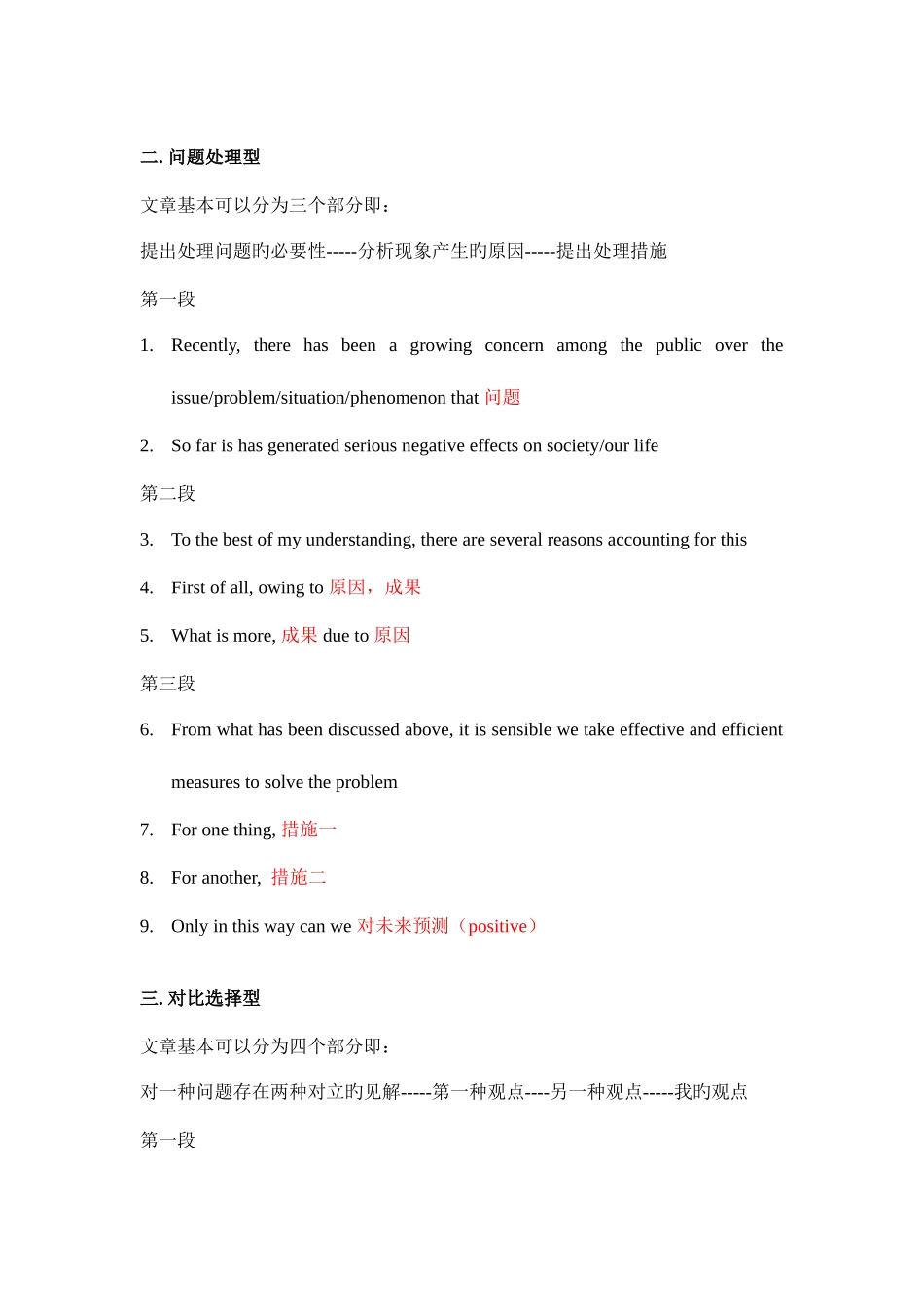 2025年四六级作文模板超实用_第2页