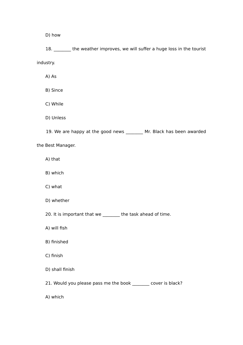 2025年大学英语三级历年考试真题汇总_第2页