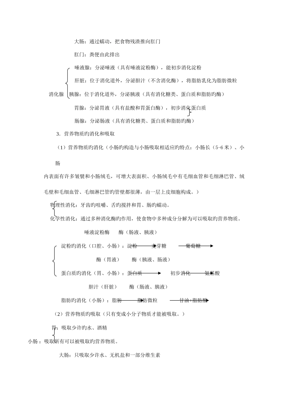 2025年七年级生物知识点思维导图_第3页