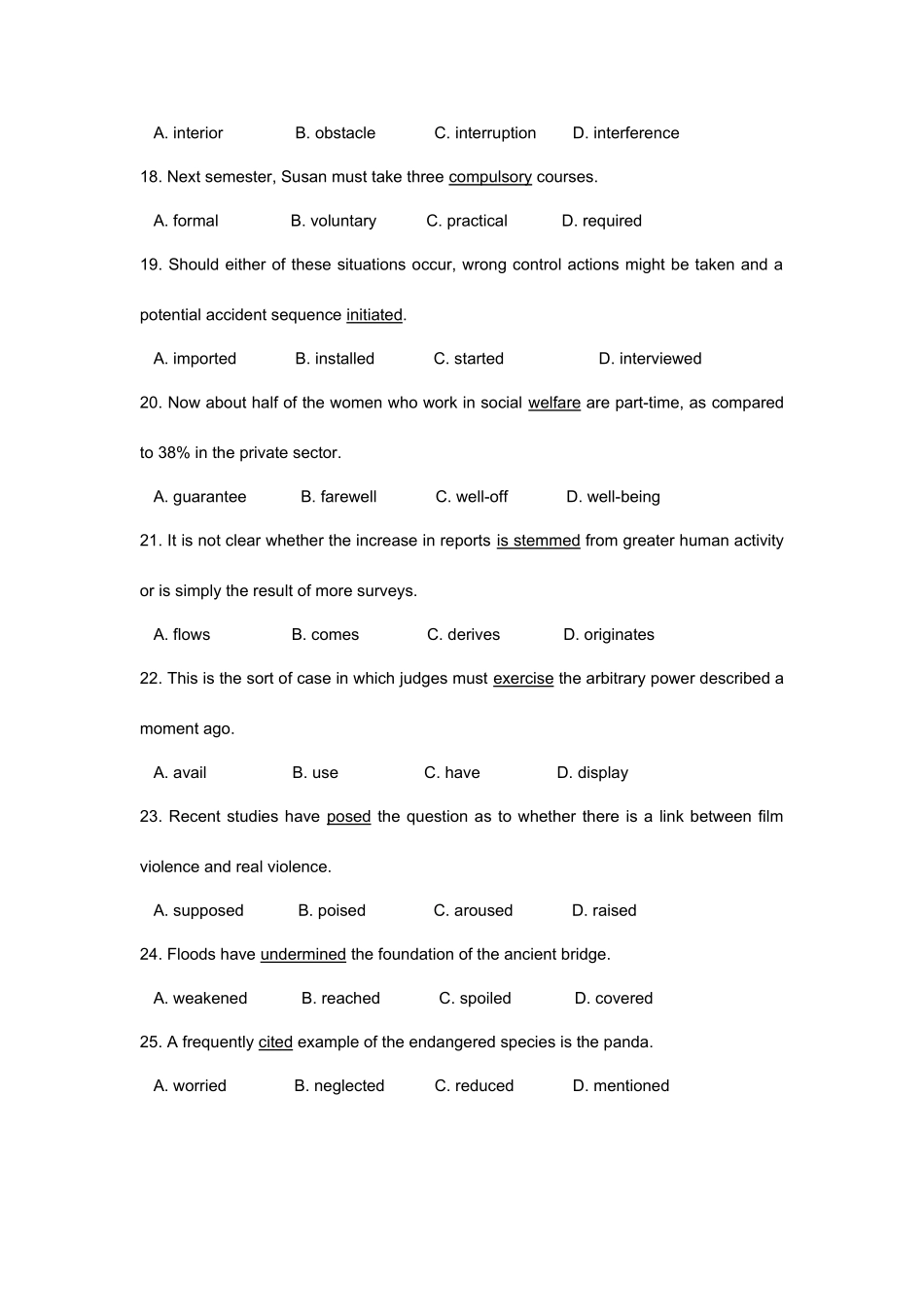 2025年同等学力申硕外国语水平考试真题及答案_第2页