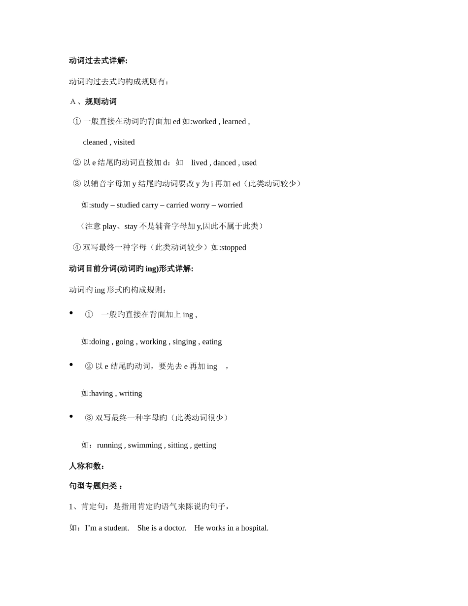 2025年人教版小升初英语复习知识点_第1页