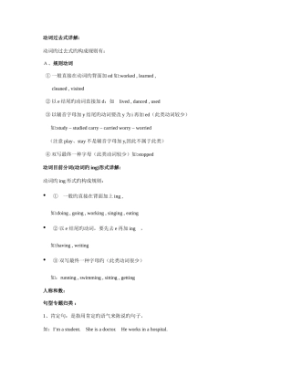 2025年人教版小升初英语复习知识点