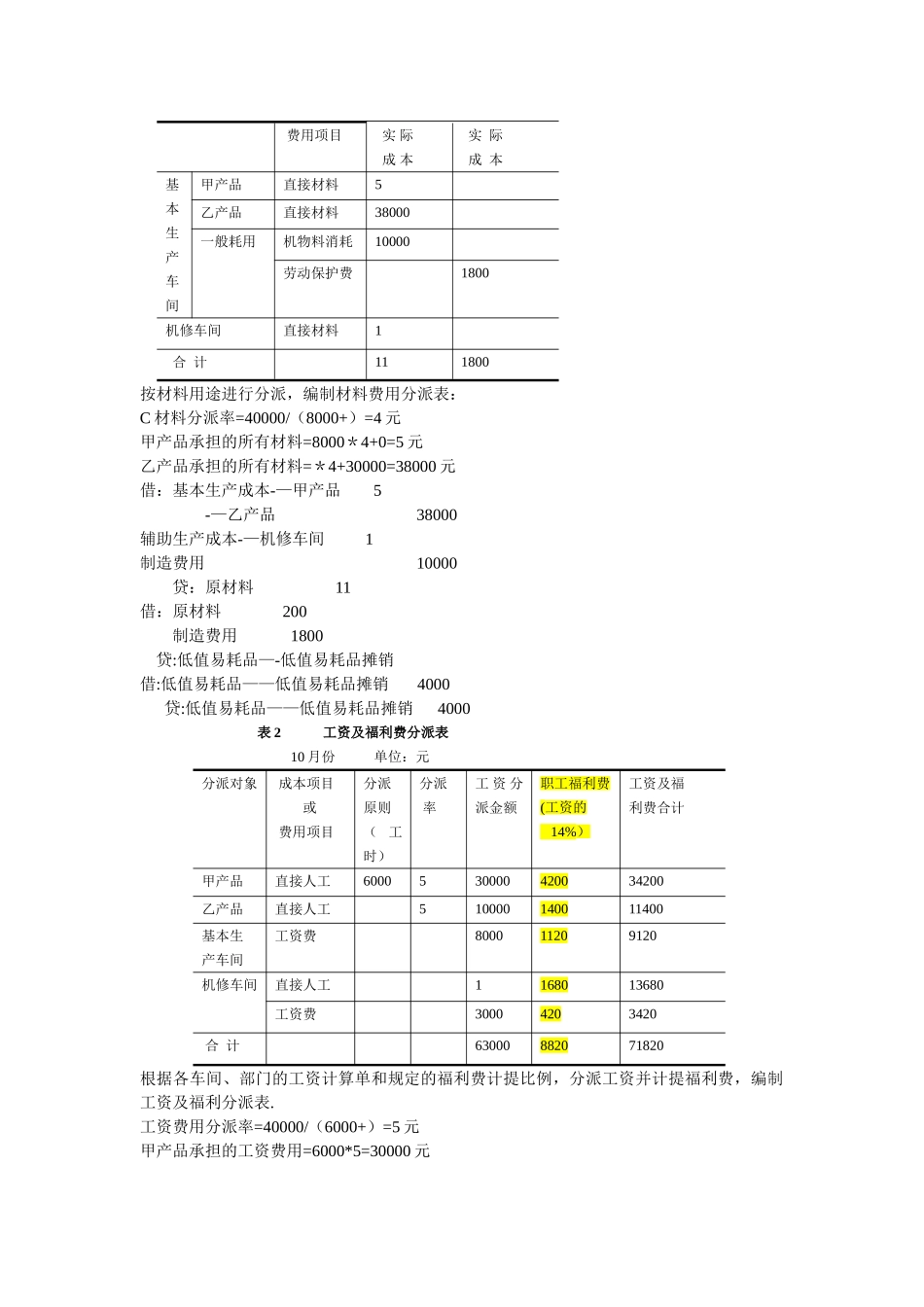 2025年电大成本会计作业04次答案_第2页