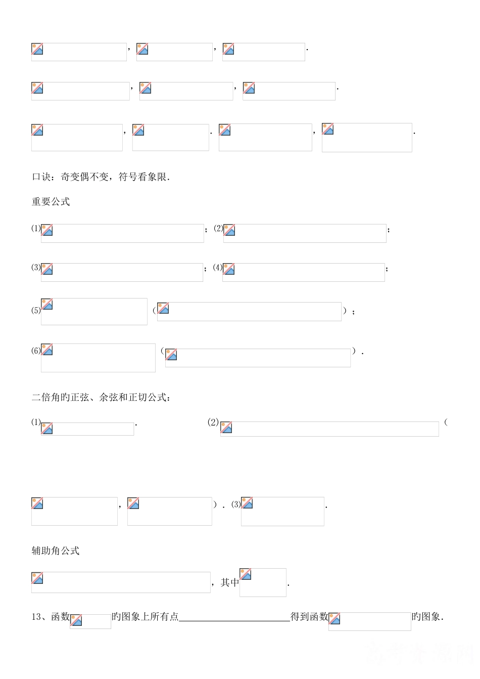 2025年三角函数和三角恒等变换知识点及题型分类总结_第2页