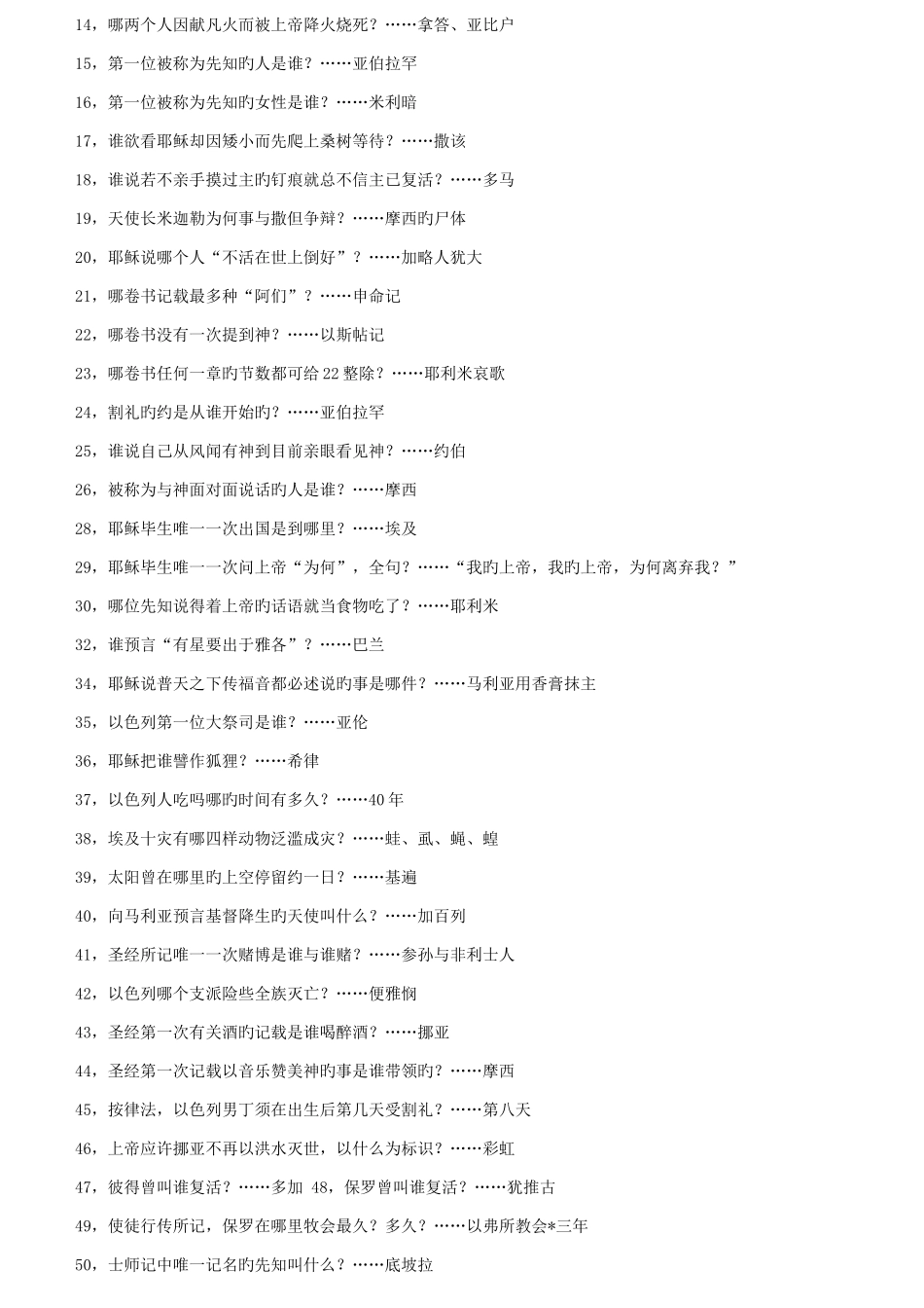 2025年圣经知识竞赛题_第2页