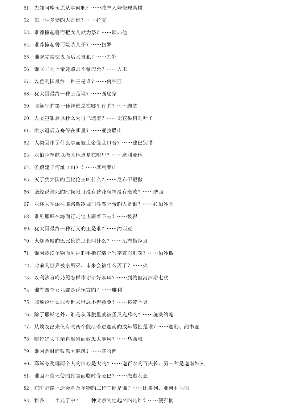 2025年圣经知识竞赛题_第3页