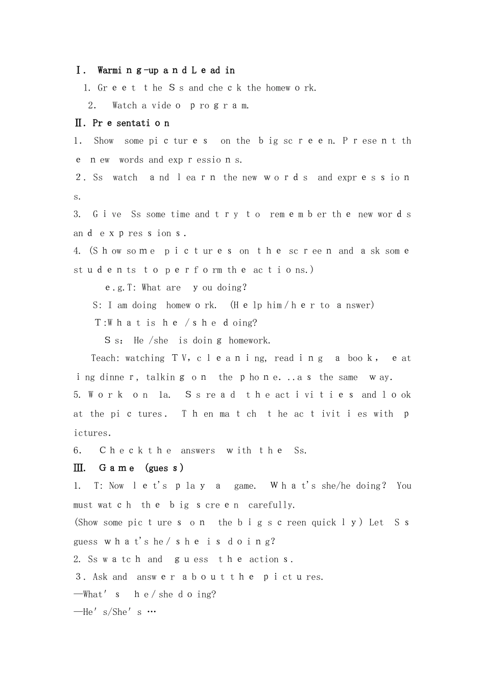 2025年Unit6ImwatchingTV全单元教案_第2页