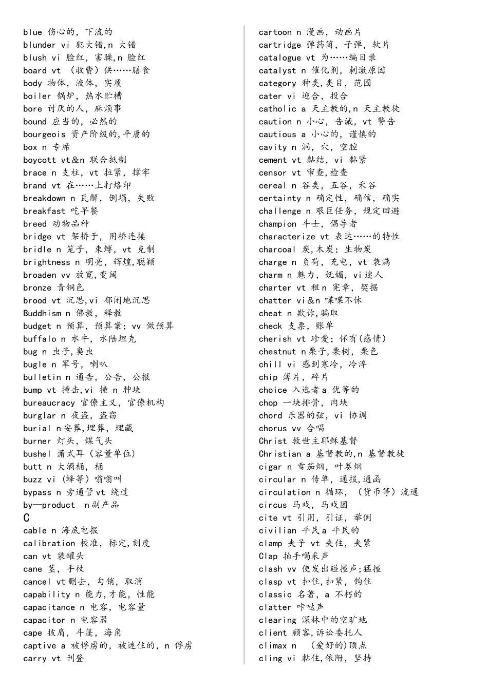 2025年全国大学生英语竞赛词汇必背_第2页