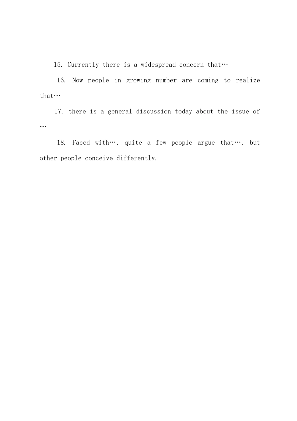 2025年大学英语六级作文常用句型文章开头_第2页