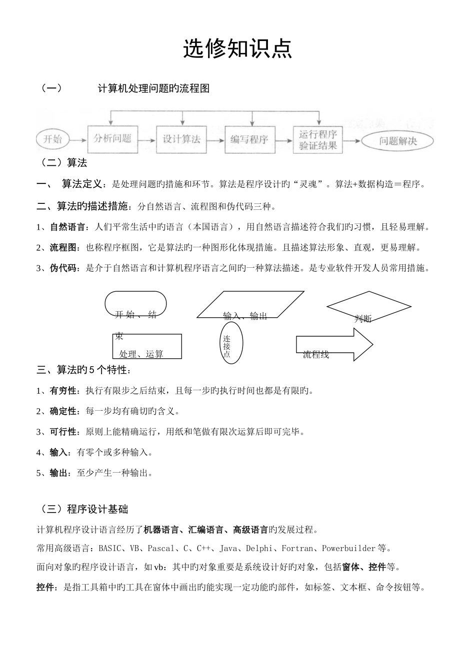 2025年信息技术vb选修知识点_第1页