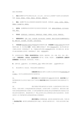 2025年二建法规重点