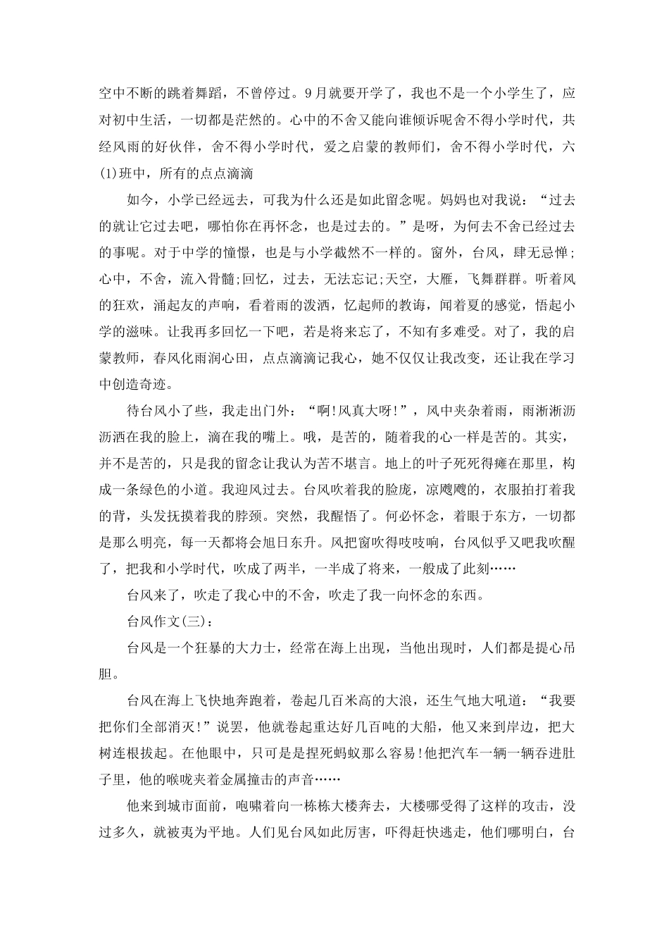 台风作文20篇_第2页