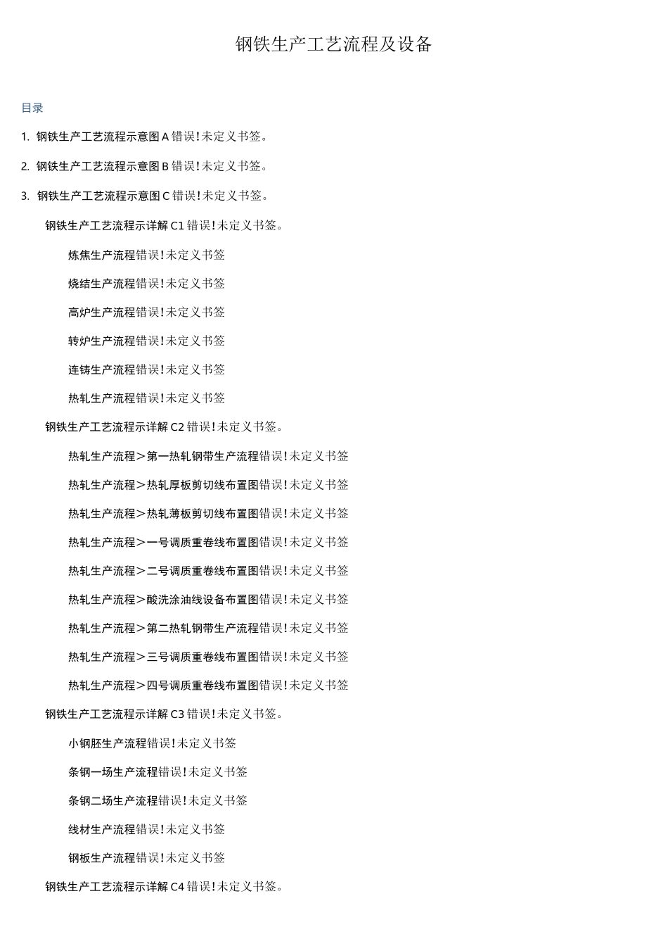 钢铁生产工艺流程及设备_第1页