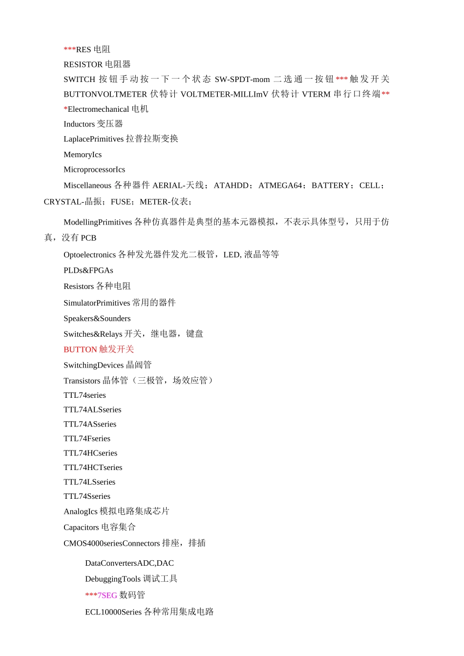 proteus元件名称对照表.._第2页