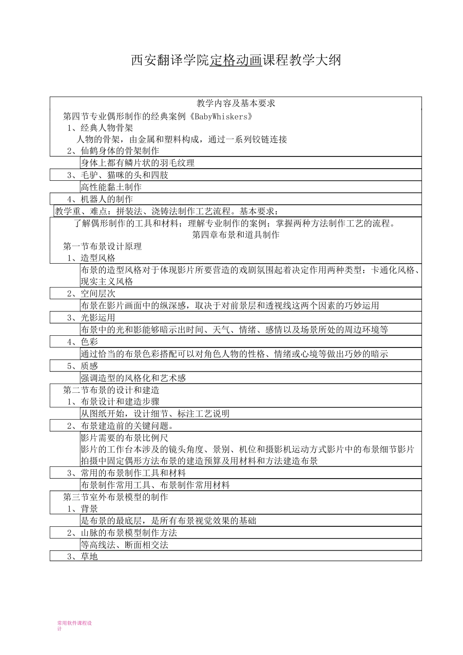 定格动画(教学大纲)_第3页