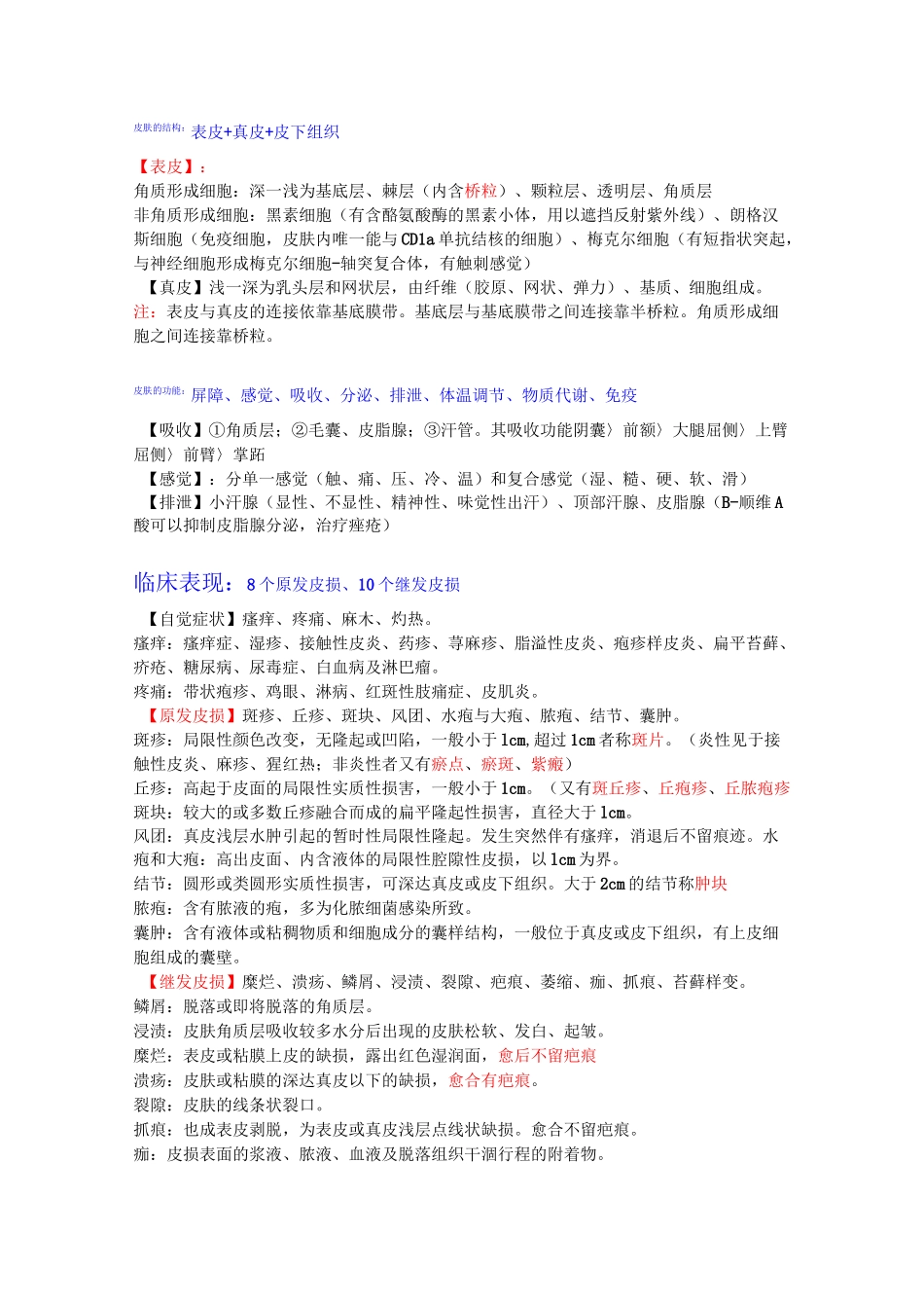 皮肤性病学重点_第1页