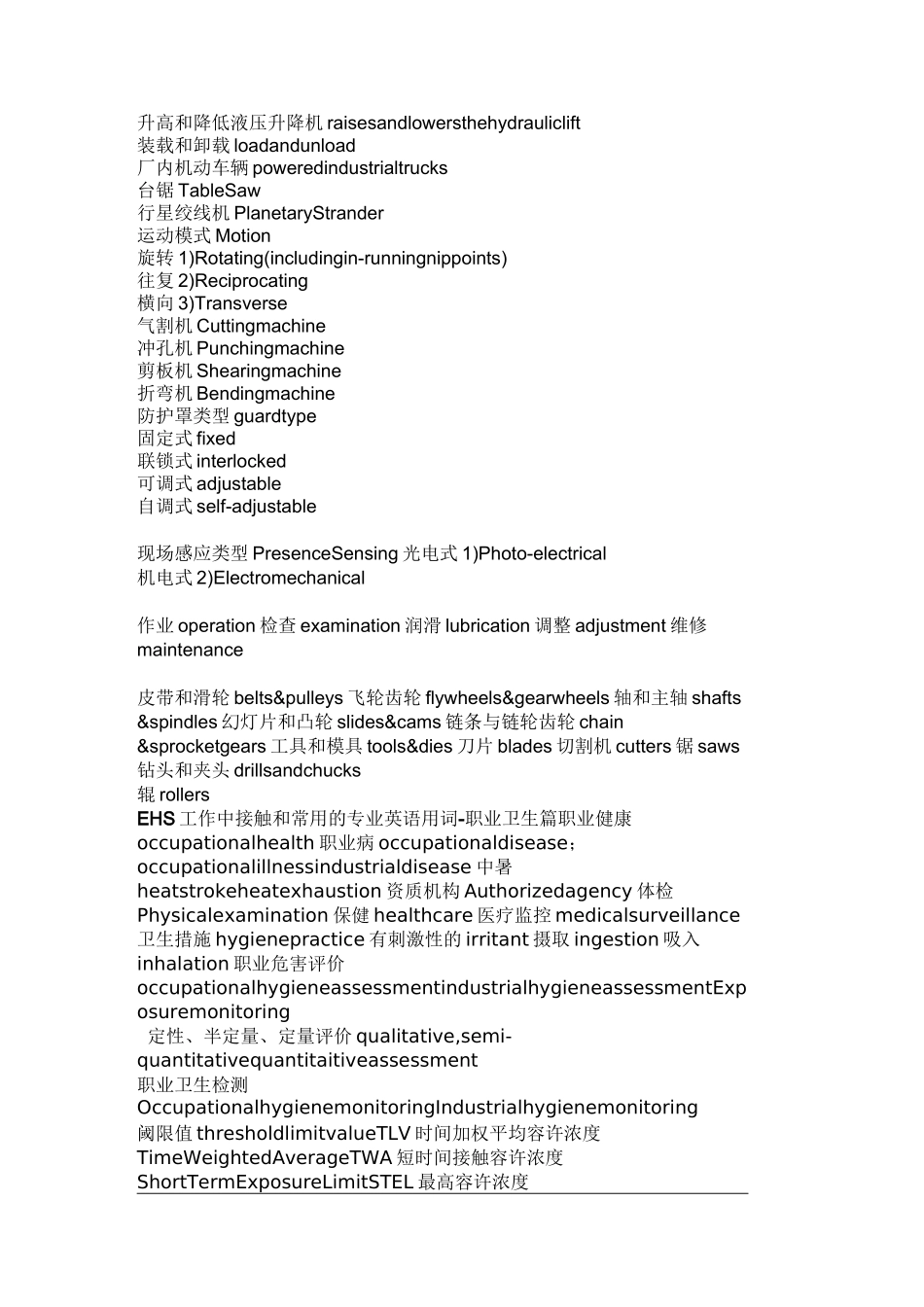 EHS专业术语翻译_第3页