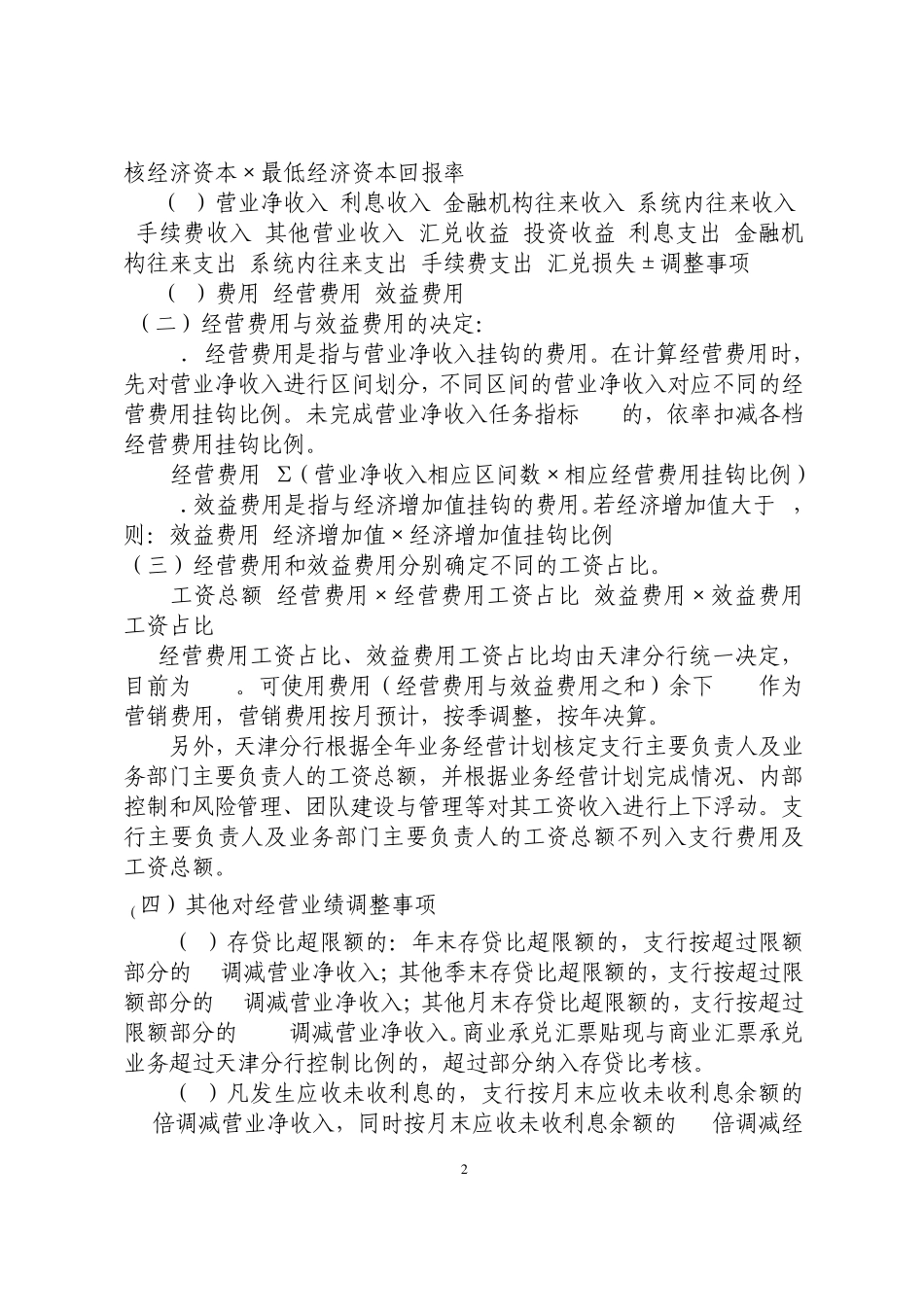 盛京银行经营业绩及客户经理考核_第2页