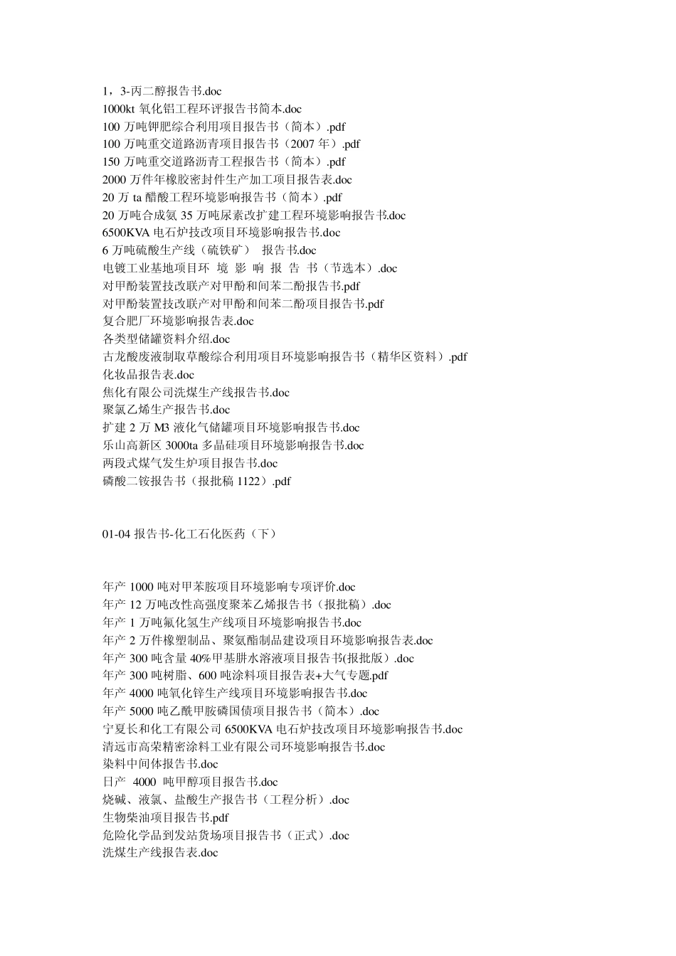 目录《新1000份环评报告》目录_第3页