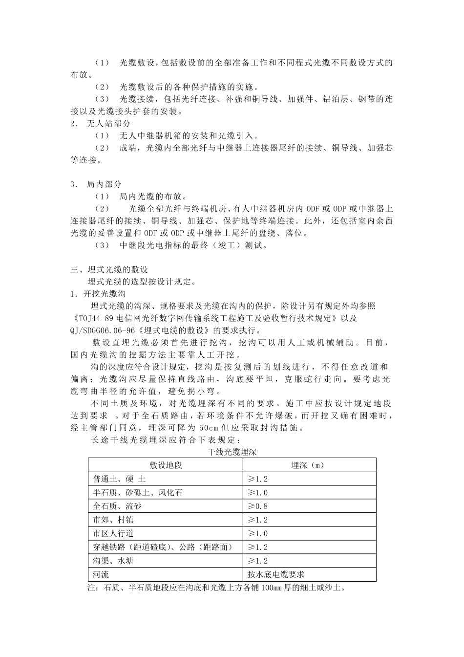 直埋光缆施工规范_第2页
