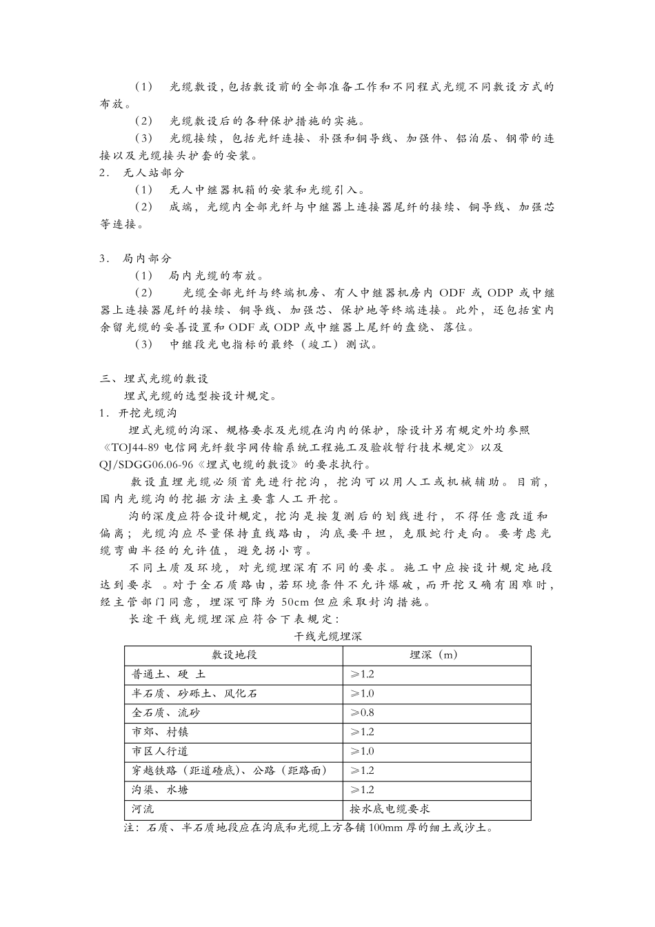 直埋光缆施工规范方案_第2页