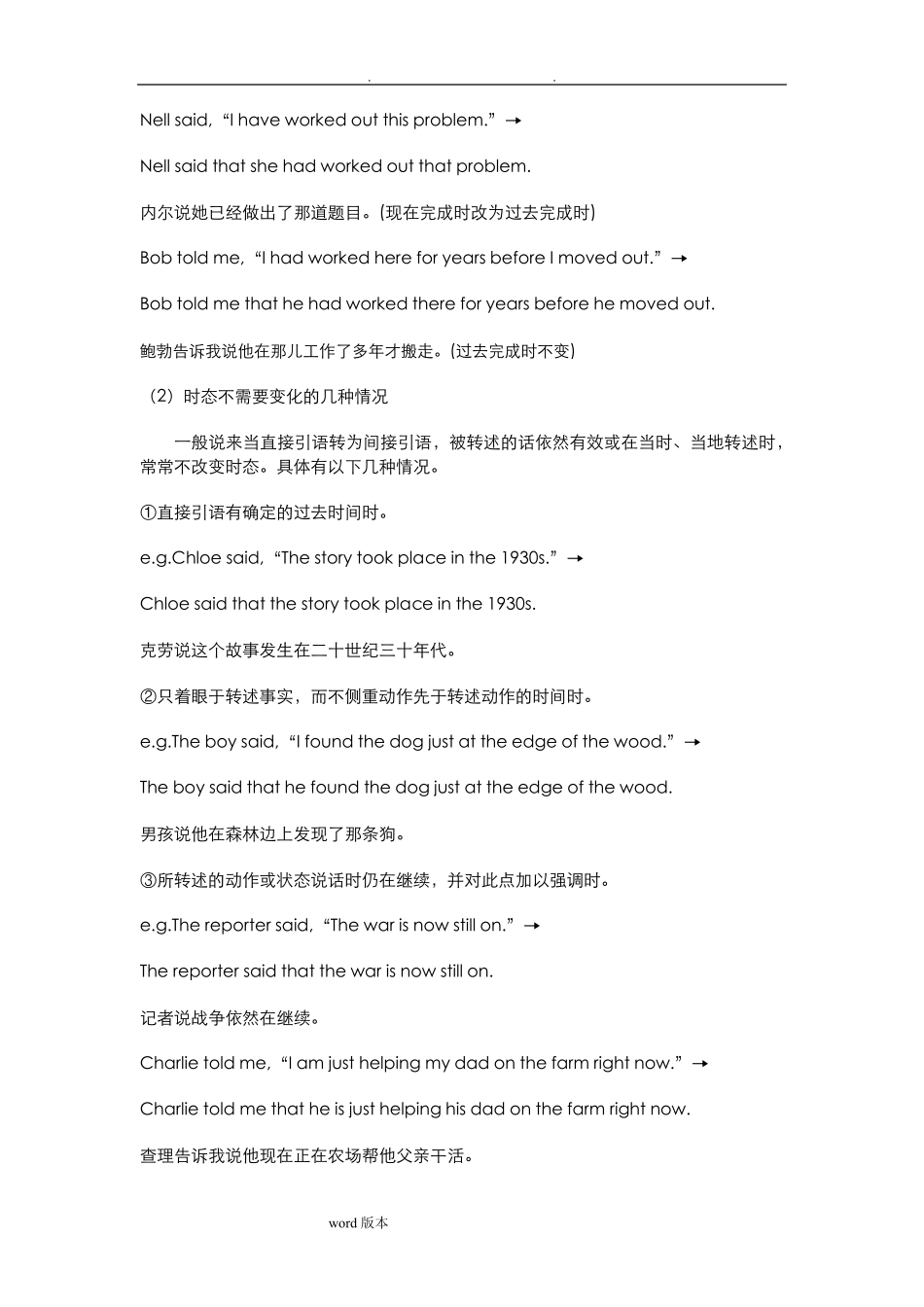 直接引语与间接引语的用法_第2页