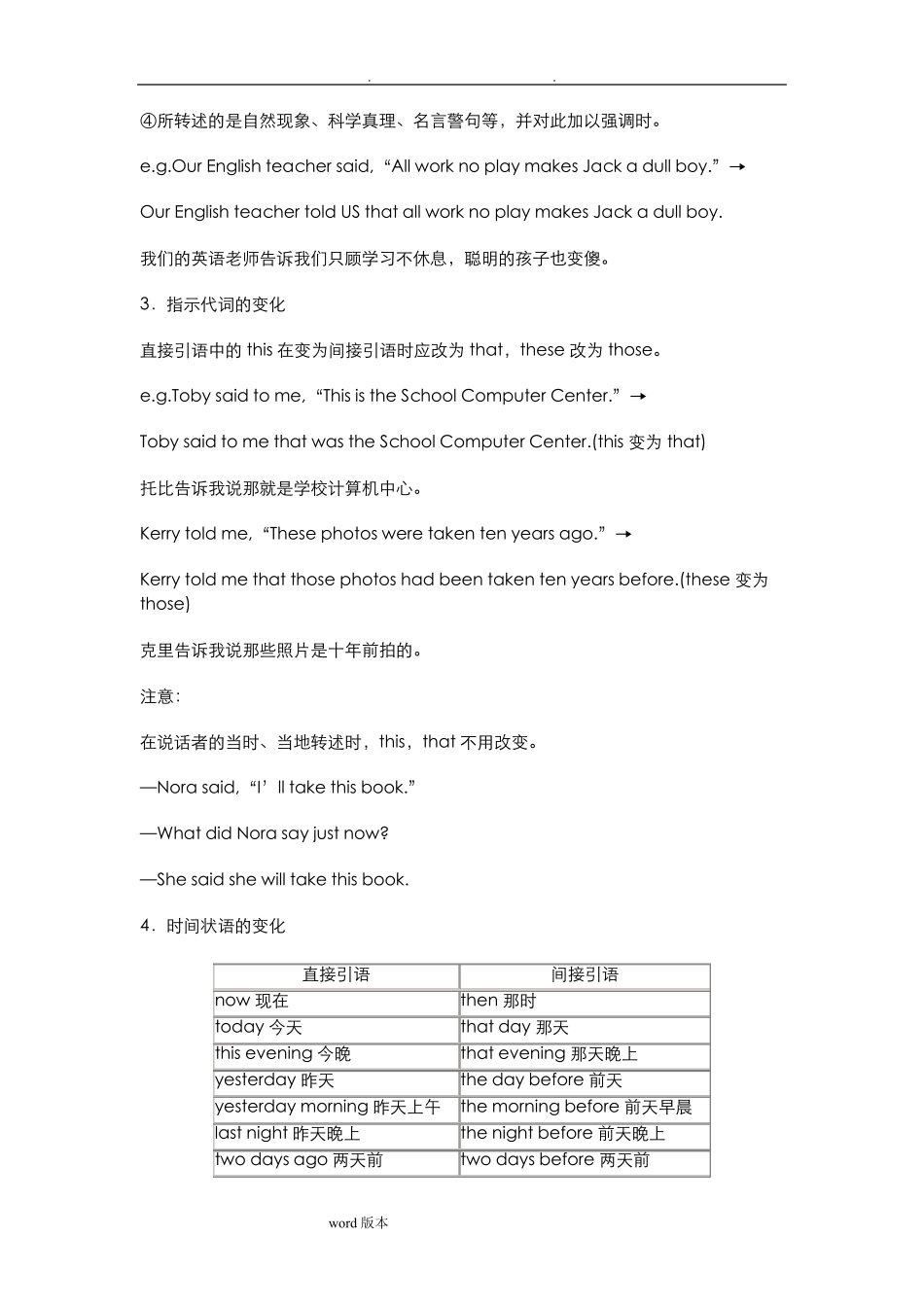 直接引语与间接引语的用法_第3页