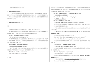 直接引语变间接引语语法讲解及专项练习2