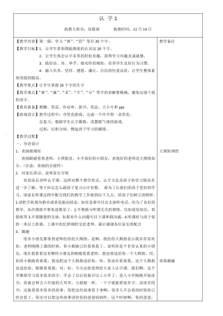 直映认字体验课教案