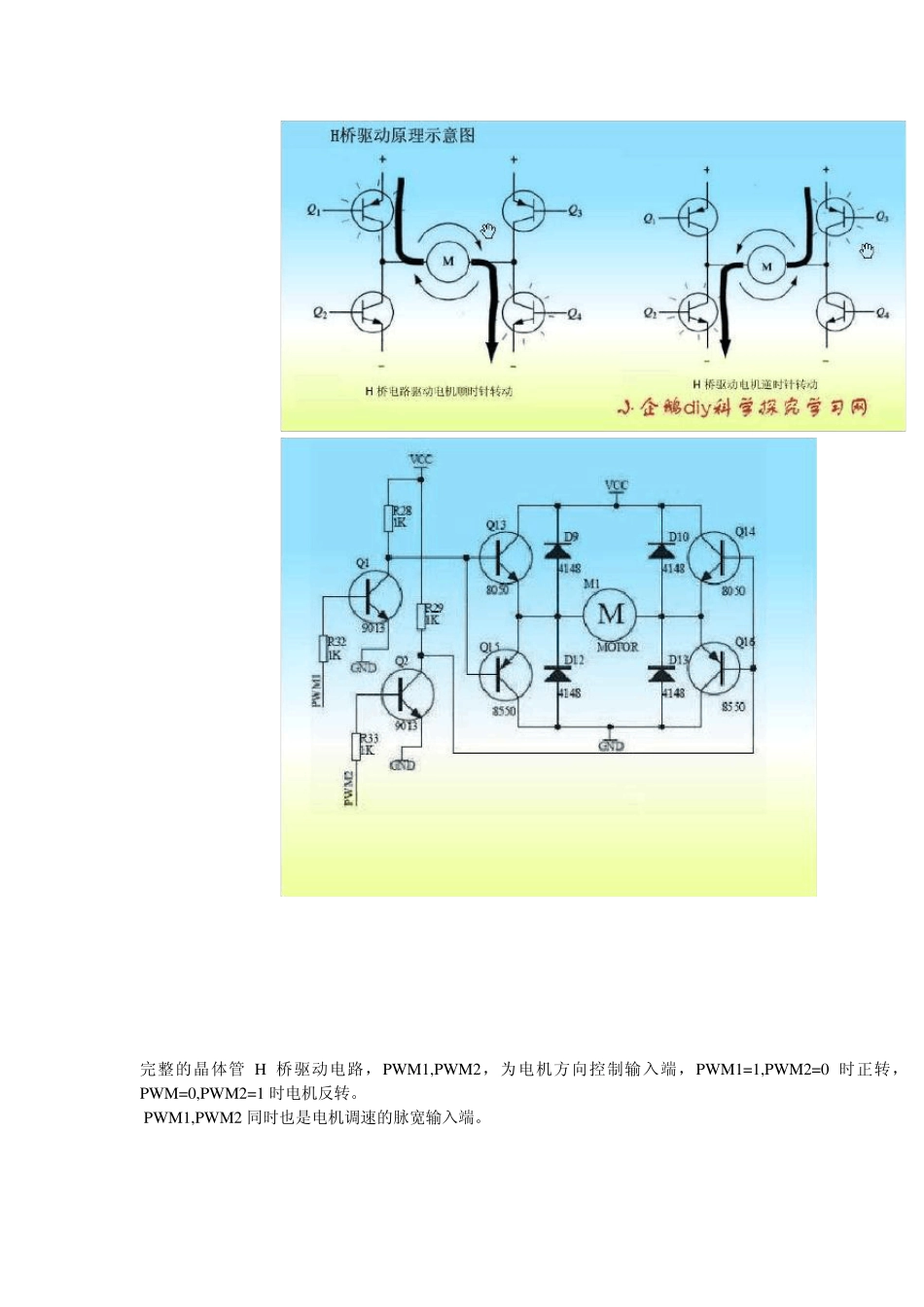 直流电机H桥驱动原理和驱动电路选择L9110_第2页