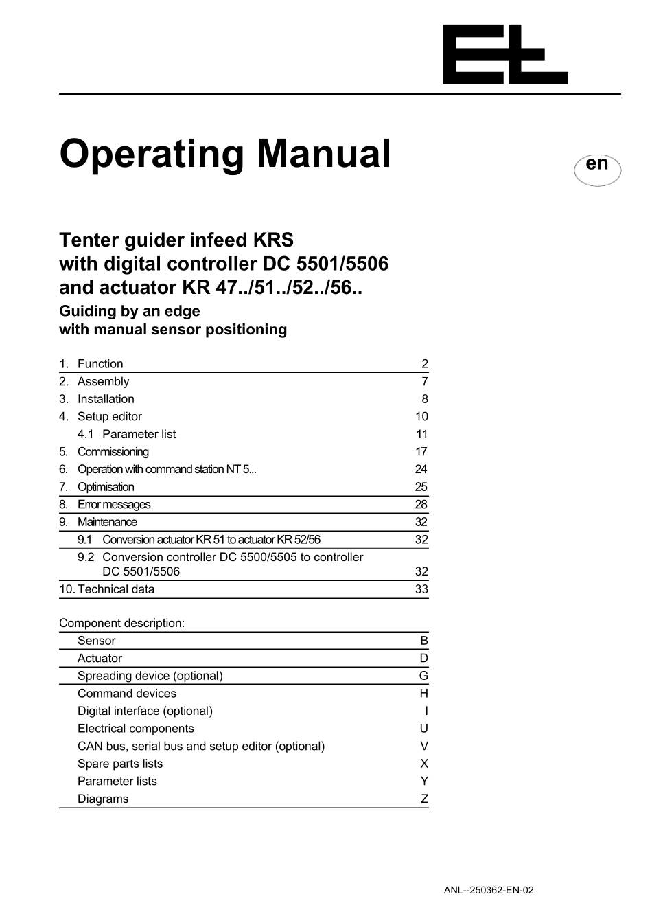 直流电源控制器操作手册——DC5501_第1页