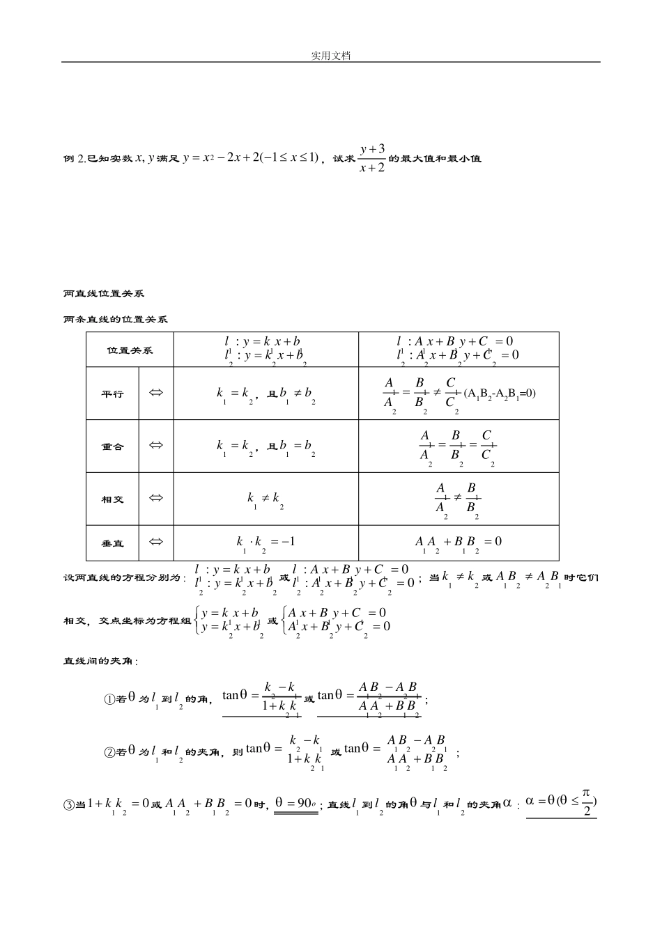 直线与圆知识归纳_第2页