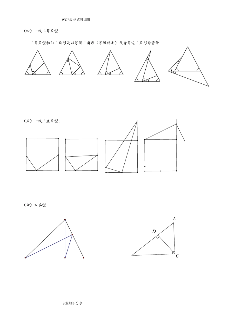 相似三角形模型分析大全(非常全面,经典)_第2页