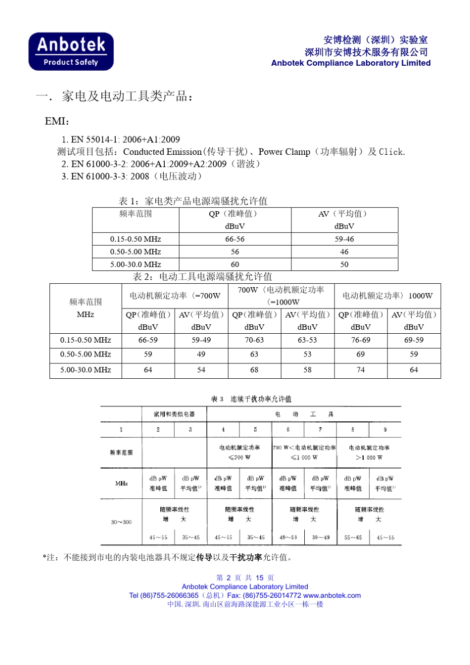 相关的产品引用EMC标准及EMC测试要求_第2页