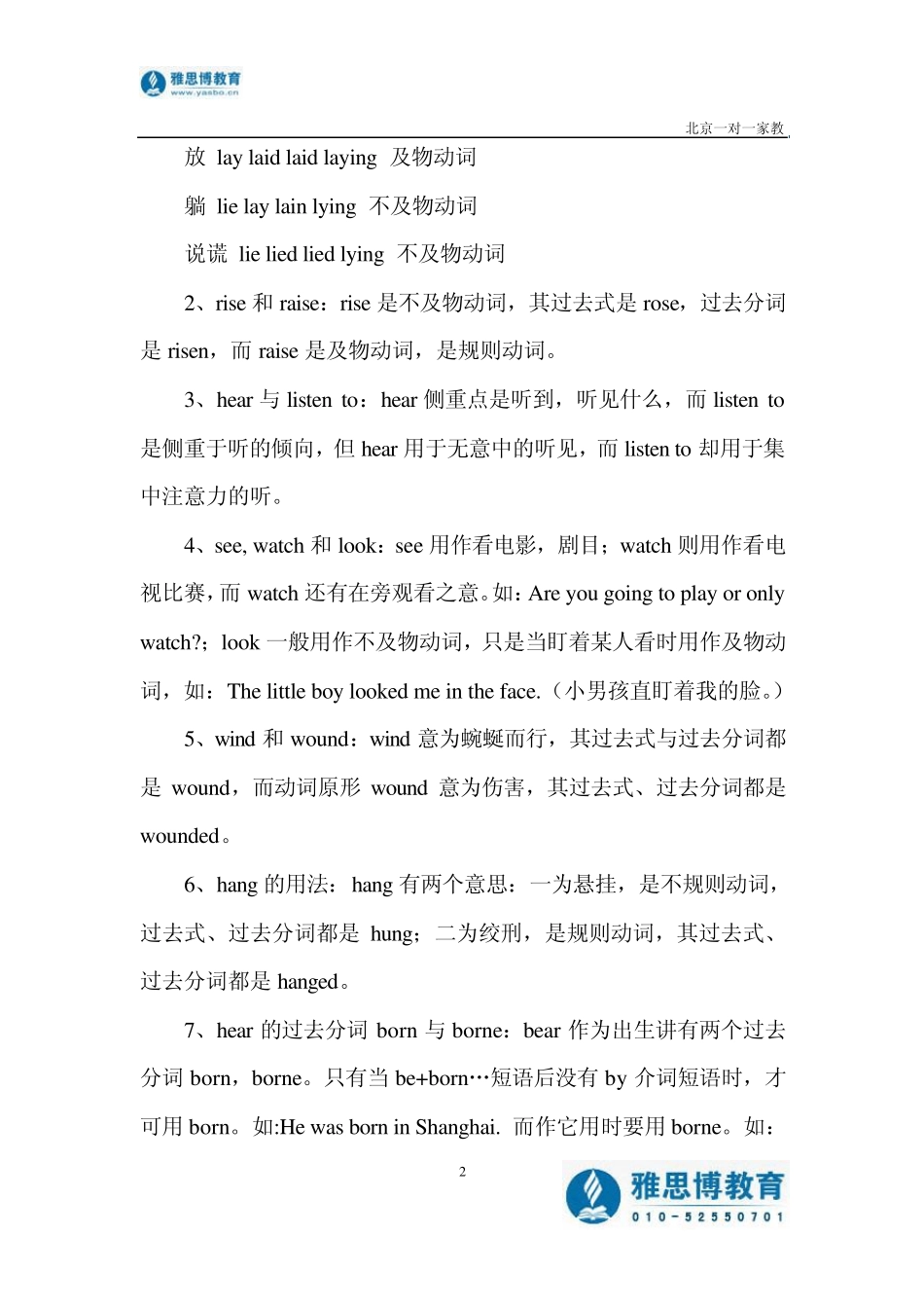 相近动词单词、动词短语词义辨析_第2页