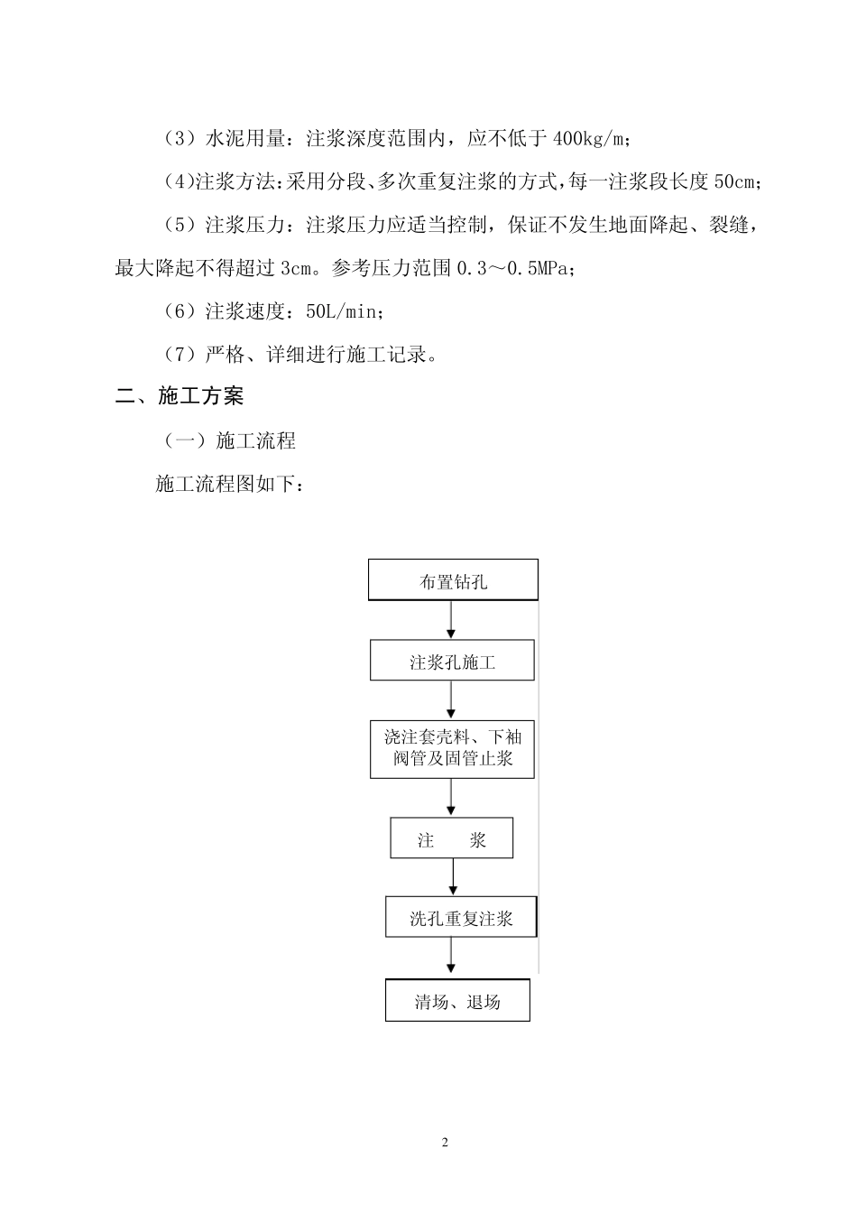 盾构井段袖阀管注浆土体加固方案_第2页