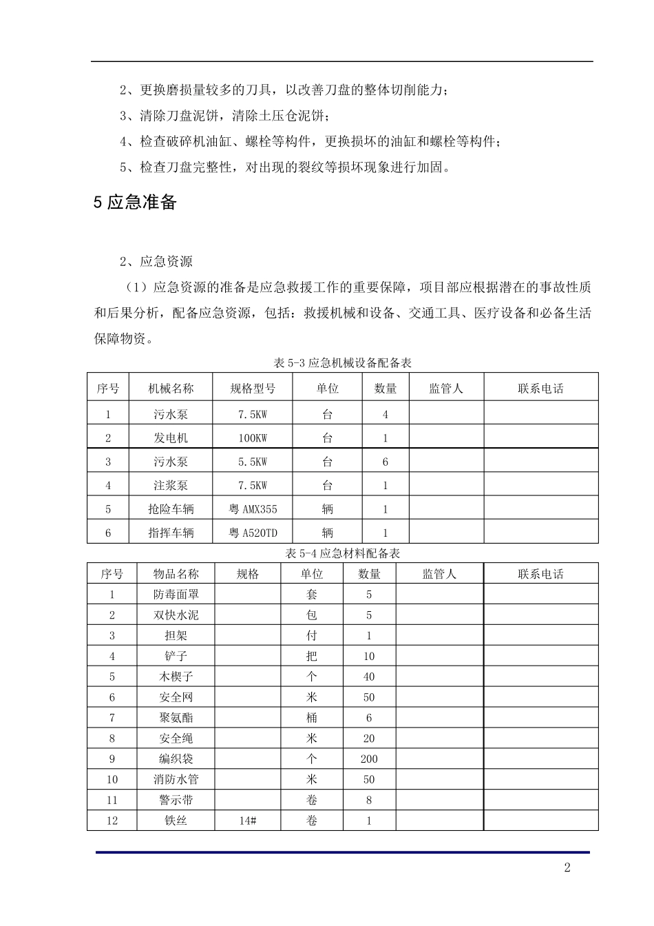 盾构机开仓换刀应急预案_第3页
