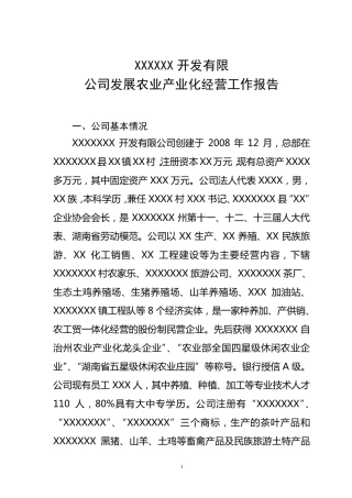 省龙头企业申报材料