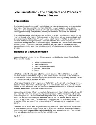 真空灌注设备及过程