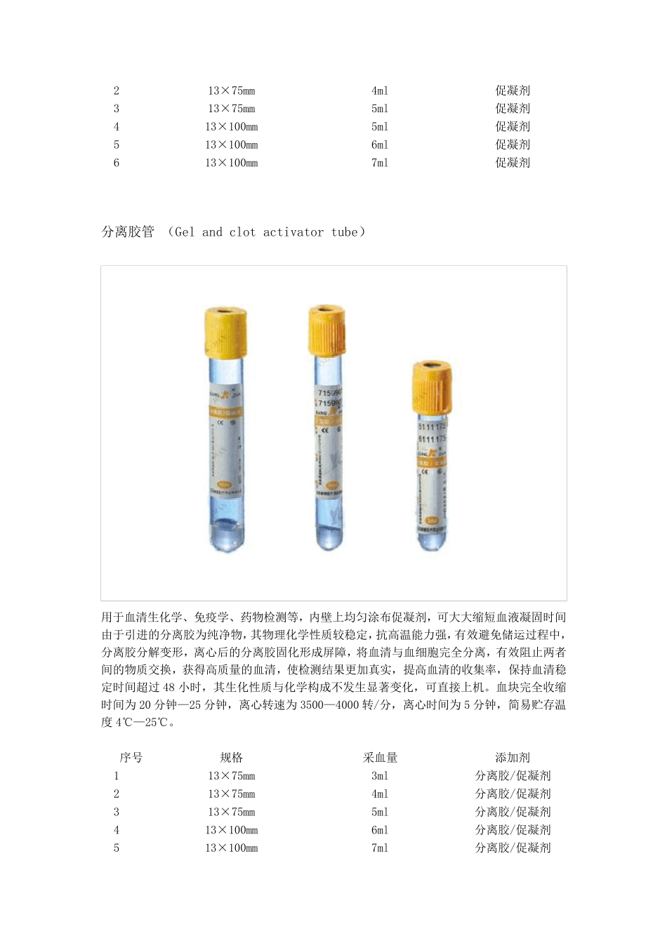 真空采血管的各种规格及应用_第3页