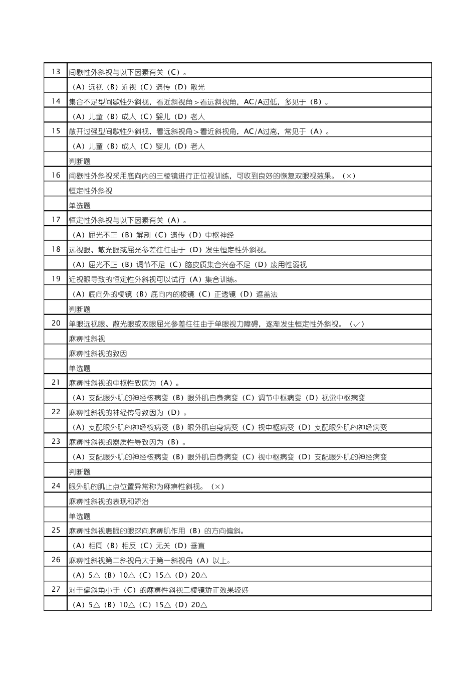 眼镜验光员三级题库(2014版)_第2页