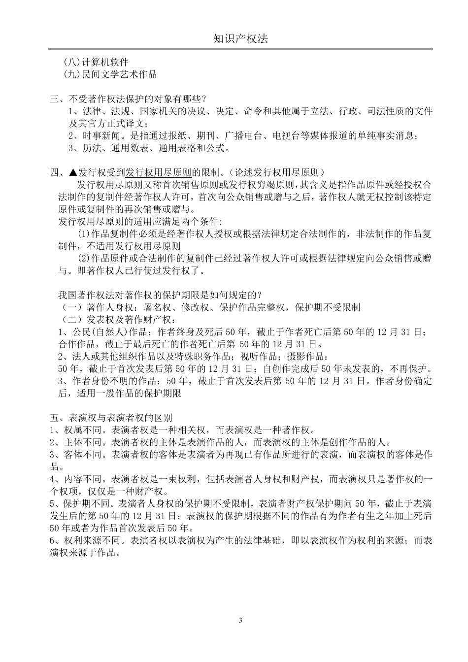 知识产权法期末重点内容_第3页