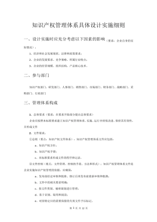 知识产权管理体系建立流程