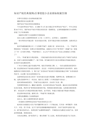 知识产权经典案例