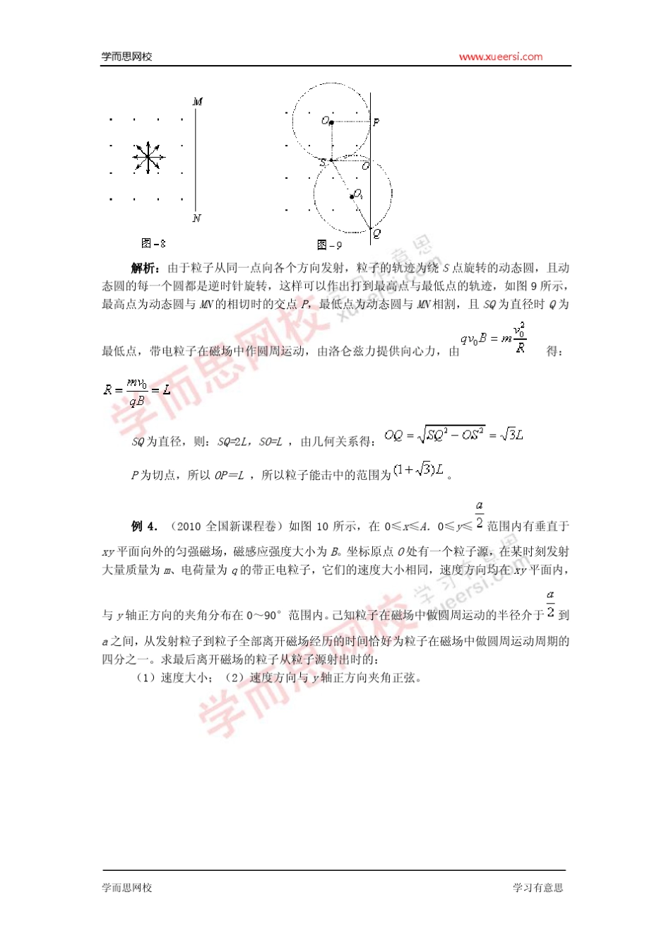 知识点确定带电粒子在磁场中运动轨迹的方法_第3页
