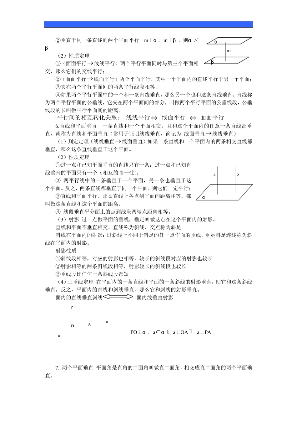 知识点立体几何_第2页